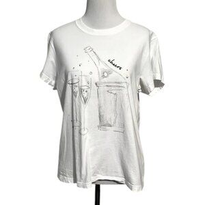 Abercrombie & Fitch | NWOT Graphic Short Sleeve T-Shirt in White Size Large